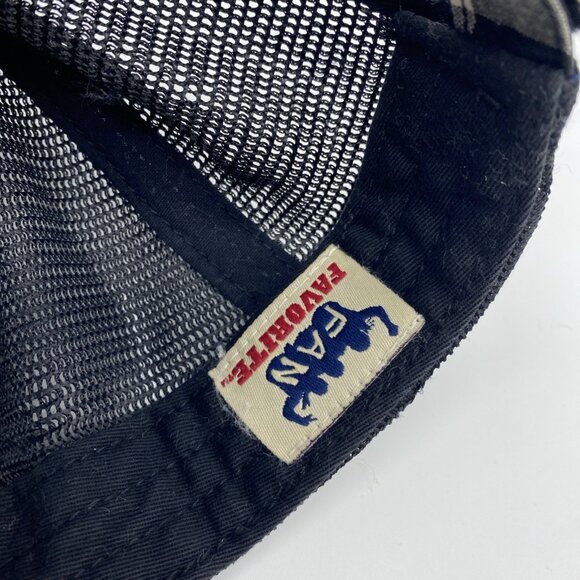 Virginia Tech Hokies Tan Plaid Cap Trucker Hat Hook & Loop NCAA Mesh - Picture 9 of 16